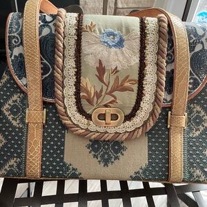 NWT Spencer & Rutherford Tapestry Satchel/Handbag
